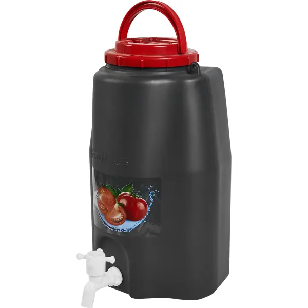 Дачный умывальник Radivas 23.7x17.5x36.7 см 10 л цвет серый